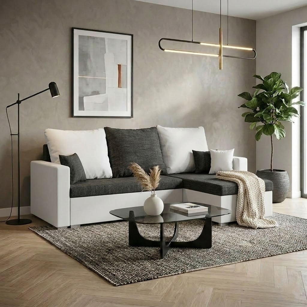 tmavě šedý / bílý